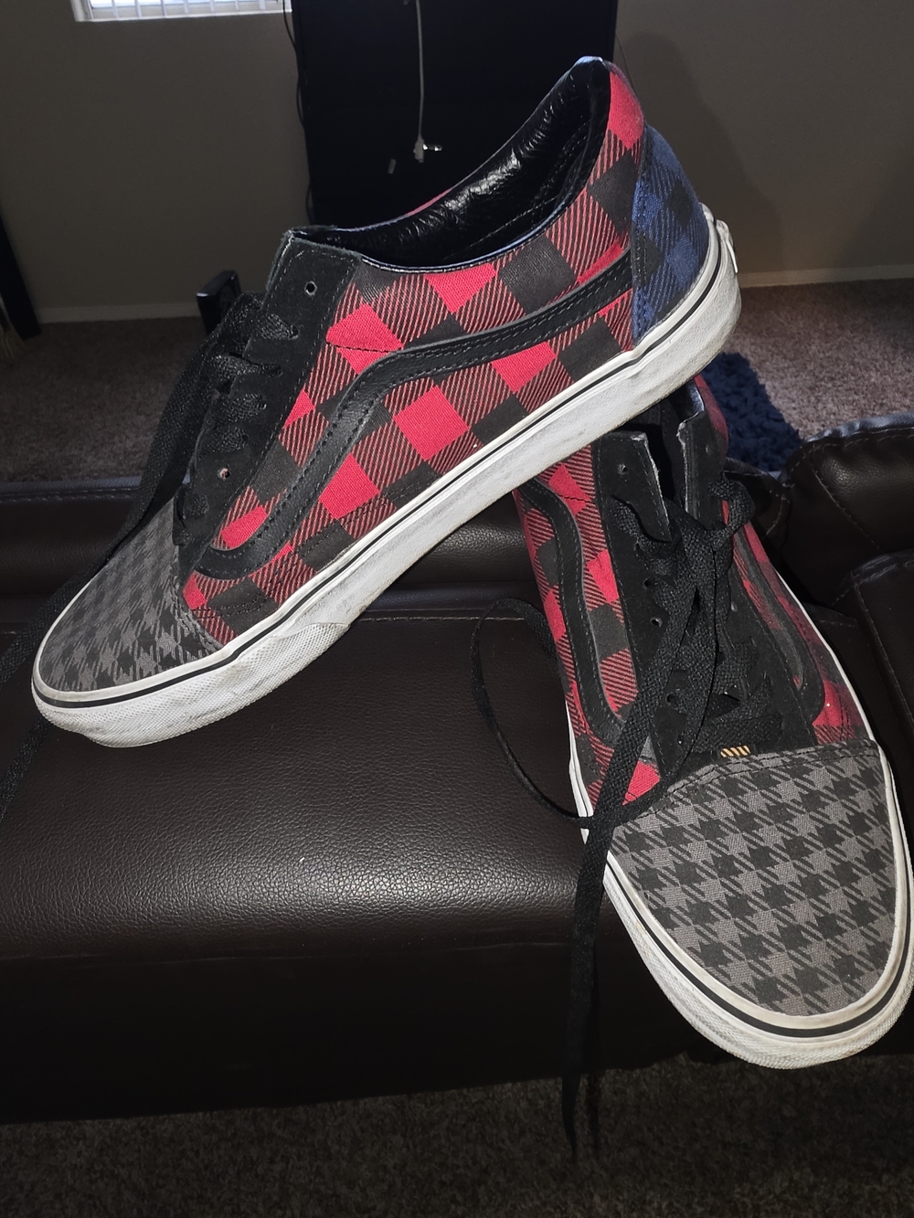 Vans Plaid Low Canvas Sneakers